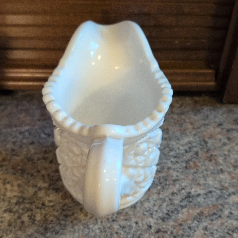 Vintage Fostoria Winburn Milk Glass Sugar and Creamer Set Circa 1954-1965